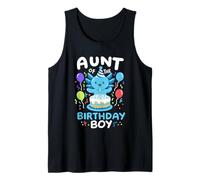 Aunt Of The Birthday Boy's Axolotl Bday Family Matching Camiseta sin Mangas