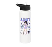 Aunt of the Birthday Kpop Idol Girls Amantes de la música coreana Stainless Steel Insulated Water Bottle
