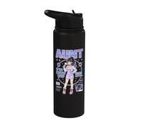 Aunt of the Birthday Kpop Idol Girls Amantes de la música coreana Stainless Steel Insulated Water Bottle