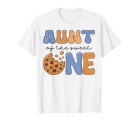 Aunt of The Sweet One Galletas Leche 1er cumpleaños Coincidencia Camiseta