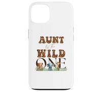Aunt of The Wild One Zoo Safari Cute Animals Jungle Birthday Carcasa para iPhone 13