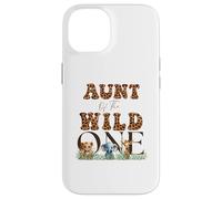 Aunt of The Wild One Zoo Safari Cute Animals Jungle Birthday Carcasa para iPhone 14