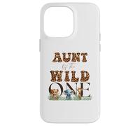 Aunt of The Wild One Zoo Safari Cute Animals Jungle Birthday Carcasa para iPhone 14 Pro MAX