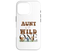 Aunt of The Wild One Zoo Safari Cute Animals Jungle Birthday Carcasa para iPhone 16 Pro