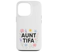 Aunt Tifa Floral Resistance Protest Resist Fascism No Kings Carcasa para iPhone 13 Pro