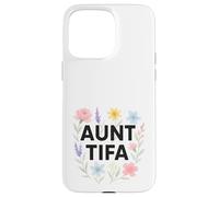Aunt Tifa Floral Resistance Protest Resist Fascism No Kings Carcasa para iPhone 15 Pro MAX