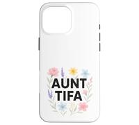 Aunt Tifa Floral Resistance Protest Resist Fascism No Kings Carcasa para iPhone 16 Pro MAX