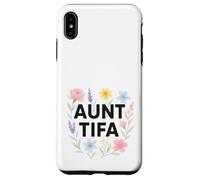 Aunt Tifa Floral Resistance Protest Resist Fascism No Kings Carcasa para iPhone XS MAX