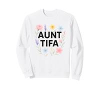 Aunt Tifa Floral Resistance Protest Resist Fascism No Kings Sudadera