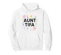 Aunt Tifa Floral Resistance Protest Resist Fascism No Kings Sudadera con Capucha