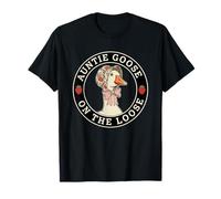 Auntie Goose On The Loose para Mujer, tía de Familia, Linda, Vintage Camiseta