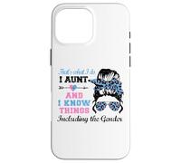 Auntie Keeper of The Gender Reveal Party Ideas Angustiadas Carcasa para iPhone 16 Pro MAX
