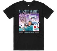 Auntie Mabel &Amp; Pippin Homage T-Shirt tee Funny 90S Men UK TV Show Come Outside Black XXL
