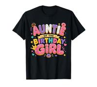 Auntie of The Birthday Girl Donut Party Theme Camiseta