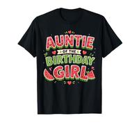 Auntie of The Birthday Girl Watermelon Family Party Camiseta