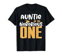 Auntie of The Notorious One Old School 1er Hip Hop Cumpleaños Camiseta