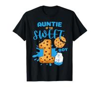 Auntie of The Sweet One Galletas Leche Fiesta de Cumpleaños Familia Camiseta