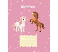 Auntie Toni's Tales: Freddie Willow & Friends Sketchbook; Ponies: 7 1/2" x 9-3/4", 100 Sheets, 50 pages with decorative motifs sketchbook, drawing, ... The Adventures of Freddie, Willow & Friends)