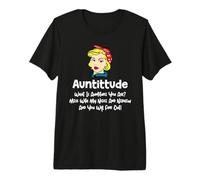 Auntitude What Is Auntitude You Ask? Funny Aunt Niece Nephew Camiseta Premium