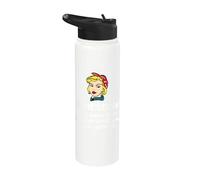 Auntitude What Is Auntitude You Ask? Funny Aunt Niece Nephew Stainless Steel Insulated Water Bottle