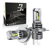 Auoketuo Bombillas LED H4 de, 80 W 18000LM 6500k Blanco Frío 24V 12V Brillo 1:1 LED H4 No Polaridad para Faros de Coche y Moto Reemplazo de Bombillas Halógenas y Kit Xenon 2 Bombillas