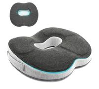 Auoketuo Cojín Antiescaras para Silla - Cojín Ortopédico en Forma de Donut, Eficaz para Aliviar Hemorroides, Próstata, Coxis, Ciática y Dolor de Espalda, Ideal para Oficina, Coche y Silla de Ruedas.