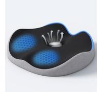 Auoketuo Cojín Donut de Espuma Viscoelástica - Almohada Ortopédica para Alivio del Dolor de Coxis, Ciática, Hemorroides, Embarazo, Postparto y Úlceras por Presión (Negro)