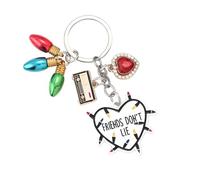 Auony Llavero Stranger Thing, regalos de amistad con texto en inglés "Friends Don't Lie" para fanáticos, colección Gif