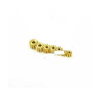 AUOQKQUT 0.4 Modulus Brass Copper Gear Transimission Gear For 1mm 1.5mm 2mm 2.3mm Shaft 18T 1.98MM Hole
