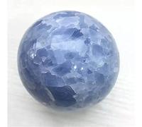 AUOQKQUT 1 Pieza de Bolas de Piedras Preciosas de Cuarzo Natural, Esfera de Cristal de celestita Azul Claro, 60-65mm for decoración del hogar decoración hogareña