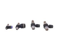 AUOQKQUT 10pcs a lot air cylinder throttle valve thread PT M5 1/8 1/4 inch 4mm 6mm small pneumatic fittings SC SL for hose solenoid valve(SC4-02) AUOQKQUT