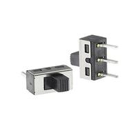 AUOQKQUT 10PCS SS12D10 SS12D11 Toggle Switch 3Pins Straight Feet 1P2T Handle High 5mm Spacing of 4.7mm 3A 250V SS12D10G5