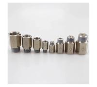 AUOQKQUT 1pc 1/8" 1/4" 3/8" 1/2" Male Female Thread Brass Pneumatic Check Valve One Way Non-Return Valve Pipe Fitting (PCVF,BSP1I2)