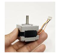 AUOQKQUT 1PC 14H33HM 14 35MM Hybrid Stepping Electronic Starter 2-Phase 4-Wire 6.5 Ohms 5mm Shaft Pulley 18MM Without Gear