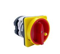 AUOQKQUT 20/25/32/50/75/125A Two Poles Rotary CAM Switch YMZ12 Series Padlock Power Cut Off Electronic Starter Control Off-ON Silver LW31(20A)