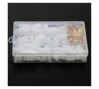 AUOQKQUT 380 Piezas, 40 Juegos, 2,8 mm, 2/3/4/6 Pines, Conector de Cable eléctrico automotriz, Terminal de Cable Macho y Hembra for Motocicleta, Bicicleta eléctrica y Coche