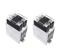AUOQKQUT 4-20MA 0-10V 0-5V Voltage Regulator Manual Single Phase Solid State Relay with Heat Sink 100A 120A 3-32VDC Switch On Off(120A,0-5VDC)