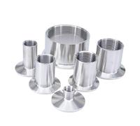 AUOQKQUT Abrazadera de Tubo de Acero Inoxidable 304 de 1,5" con Casquillo Hembra BSPT de 3/8" y 1 Pieza