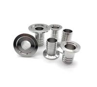 AUOQKQUT Abrazadera de vacío KF40 de 25 mm de diámetro Exterior for Manguera, Brida de Acero Inoxidable 304