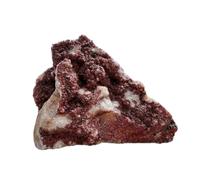 AUOQKQUT Crystal Mark Red Raw Stone Collection Teaching Cluster Home Ornaments,80~160g