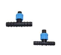 AUOQKQUT Garden Plumbing 20 Pcs DN16,DN20 Barbed Reducing tee Three-Way Connector Garden Water Connectors Gardening Irrigation Accessories (Color : Random, Diameter : DN20)