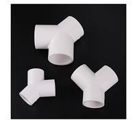 AUOQKQUT Garden Plumbing ID 20/25/32mm PVC Y Connector 3 Way PVC Pipe Fittings Garden Irrigation Tank Fittings DIY Shelf Build Fittings (Color : 25mm)