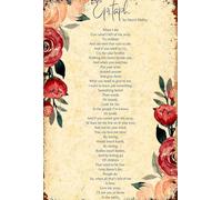 AUOQKQUT In Memoriam Art Print - Elegant Poetry Poster for Reflection, Comforting Remembrance Wall Decor for Home or Office Unframed,08x12inch(20x30cm)