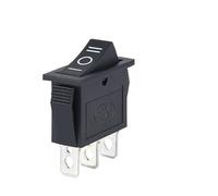 AUOQKQUT KCD3 220V ON/Off SPST Rocker Switch Single Pole Single Throw 2 Position 20A 125VAC with LED Light 3 Pins/ 2 Pins(3PIN 3end)