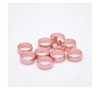 AUOQKQUT Pipe Fittings 8 10 12 15 16 19 20 22 25 28mm Compression Sleeve Joint Oil Sealing Ring Hole Joint Gas Engine Oil Assembly Sleeve Sealing Ring Copper (Color : 10mm)