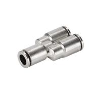 AUOQKQUT Pneumatic PY Pipe Connector 4-16mm OD Air Hose Reducing 8-6mm Nickel Plated Brass Push In Quick Connector Air Fitting Plumbing(6mm-(PY))