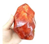 AUOQKQUT Red Agate Torch Crystal Flame Carnelian Quartz Gemstone Form Fire Crystals Decor Stone (Size : 270-350g)