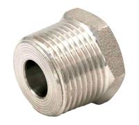 AUOQKQUT Reductor de Alta presión Hembra BSP de 1/8" a Macho BSP de 3/8", Accesorio Hexagonal for tubería de Acero Inoxidable 304