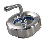 AUOQKQUT Size 51-219 304 Stainless Steel Welding with Wiper Glass Sight Glass (Size : 63mm Pipe OD)