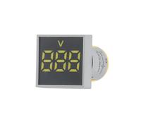 AUOQKQUT Voltímetro Digital LED de Panel Cuadrado, luz indicadora, probador Amarillo, CA 20-500 V, 28 x 28 mm